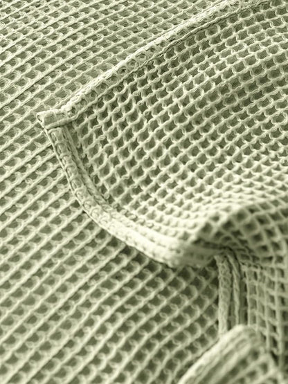 Premium Waffle Blanket Twin Size Sage Green - Luxury, Pure 100% Turkish Cotton, Light and Airy Waffle Weave All-Season Quilt - Decorative Bedspread (Sage Green, Twin 63" x 91" Inch)