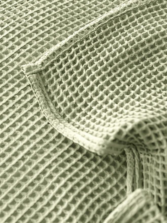Premium Waffle Blanket California King Size Sage Green - 100% Turkish Cotton, Light and Airy Waffle Weave All-Season Quilt - Luxury Decorative Bedspread (Sage Green, 95" x 126" Inch)
