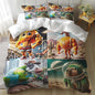 Funny Fusion Animals Bedding Set,Fusion Animals Duvet Cover Twin Full Queen King Set for Kids Boys Bed Decor Gifts (Color 14,King (104" x 90"))