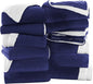 IR Imperial Rooms Navy Sherpa Fleece Throw Blanket Twin Size for Bed - Wholesale Bulk Pack of 12 Sherpa Blankets - Soft Fluffy Throw Blankets for Hotels, Guest Bedroom, 60x80 Inches
