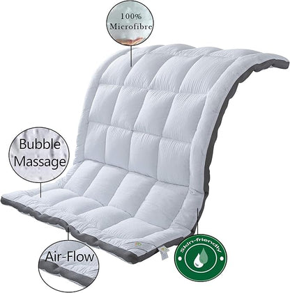 Mattress Topper Full & Mattress Pad Protector - Quality Plush Luxury Down Alternative Pillow Top - 2inch Extra Thick Mattress Cover(54"x75")