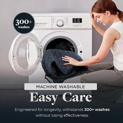 Waterproof Bed Pads – King Size 36x72 Inch (Pack of 2) – Washable Incontinence Pad with 21-inch Tuckable Wings – Kids, Adults, Elderly, and Pets – Reusable for Period Care – Eclipse Navy