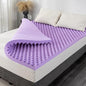 3 Inch Egg Crate Twin XL Memory Foam Mattress Topper, Cooling Gel Infused Foam Mattress Topper for Pressure Relief, CertiPUR-US Certified Twin XL Bed Topper, Purple, 38"×80"