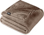 Bare Home Fleece Blanket - Full/Queen - Ultra-Soft Lightweight for Bed, Sofa, and Couch - Luxury Microplush - Cozy Warm Blanket (Full/Queen, Taupe)