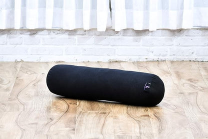Leewadee Small Yoga Bolster – Shape-Retaining Cervical Neck Roll, Tube Pillow for Comfortable Reading, Kapok Filling, 22 x 6 x 6 inches
