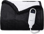 Bedsure Heated Blanket Throw Blanket - Fast Heating Electric Blanket, Soft Flannel Heated Throw with 4 Time Settings, 6 Heating Settings, Warm Gifts for Grandma Grandpa (50x60 inches, Black)