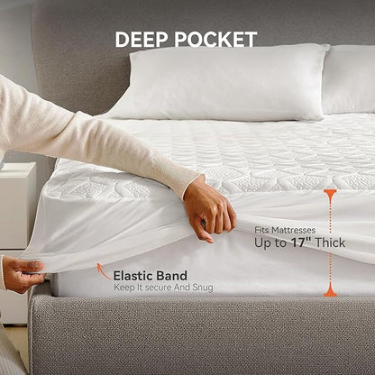 California King Heated Mattress Pad – Oversized Dual Control Electric Mattresses Warmer, Auto Shut-Off, Machine Washable Soft Heating Pads for Spacious Beds
