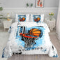 Basketball Comforter Set Ball Sports Cartoon Printed Bedding Set with 1 Comforter and 2 Pillowcases for Boys and Girls Bedroom All Season(Basketball-3 Twin)