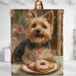 Yorkshire Terrier Blanket - Plush, Soft, Comfy, Lightweight, Warm, Fuzzy, Cozy Flannel Throw Blanket Perfect for Couch, Travel, Bed, Office, Outdoor - 60in×80in(color45)