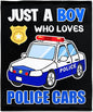 Police Car Blanket for Boys Kids Child Toddler Soft Fleece Police Blanket Just A Boy Who Loves Police Car Throw Blanket for Couch Bed Sofa Decor Birthday Police Gifts 30"x40"-XS
