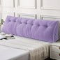 Sasttie Headboard Pillow King, Wedge Pillow Headboard for Sitting Up in Bed, Back-Rest Support Triangular Cushion for Reading - Features Removable Washable Cover, Purple