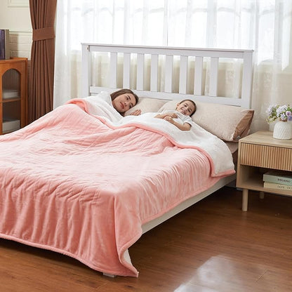 Heated Blanket Electric Blanket Throw 60"x50" Fast Heating Electric Blanket with 12 Hours Auto-Off and 6 Heating Settings Overheat Protection Cozy Soft Flannel Heated Throw Blanket ETL Certificated