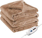 Electric Heated Blanket Full Size 72"x84", Fast Heating Blanket, Soft Cozy for Bed, 10 Hours Auto Off & 4 Heating Levels, Heater Blankets, Machine Washable, Warm Gifts for Grandma -Camel