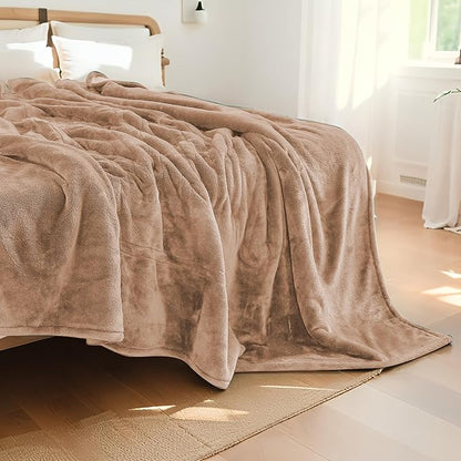 Electric Heated Blanket Full Size 72"x84", Fast Heating Blanket, Soft Cozy for Bed, 10 Hours Auto Off & 4 Heating Levels, Heater Blankets, Machine Washable, Warm Gifts for Grandma -Camel