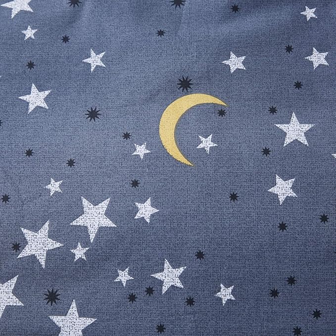 Brandream Boys Space Astronaut Bedding Kids Bedding Sets Queen Size Grey 100% Cotton Duvet Cover Sets Reversible Zipper Closure(No Comforter Included)