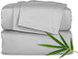 Pure Bamboo Short Queen Sheets for RV Camper (60"x75") - Genuine 100% Organic Viscose Derived from Bamboo Bed Sheet Set, Soft & Cooling, 2 Year Quality Promise (Short Queen, Silver Pearl)