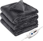 Electric Heated Blanket Full Size 72"x84", 4 Heating Levels & 10 Hours Auto Off, Cozy for Bed, Sofa & Office, Large Oversized, Single Control Heating Heater Blankets, Machine Washable, Dark Gray