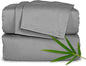 Pure Bamboo Twin XL Sheets, Genuine 100% Organic Viscose Derived from Bamboo Bed Sheet Set, Luxuriously Soft & Cooling, Double Stitching, 2 Year Quality Promise (Twin XL, Stone Grey)