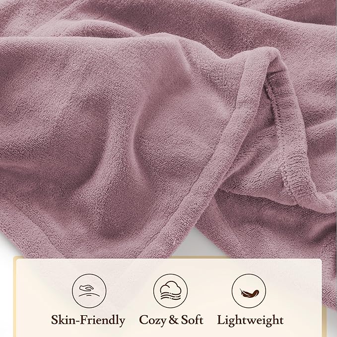 Electric Heated Blanket 50"x60" Throw Size - 4 Heat Settings, 3H Auto Shut Off, Ultra-Soft Coral Fleece Heated Blanket with Overheat Protection, Fast Heating, Cozy and Comfortable, Dark Pink