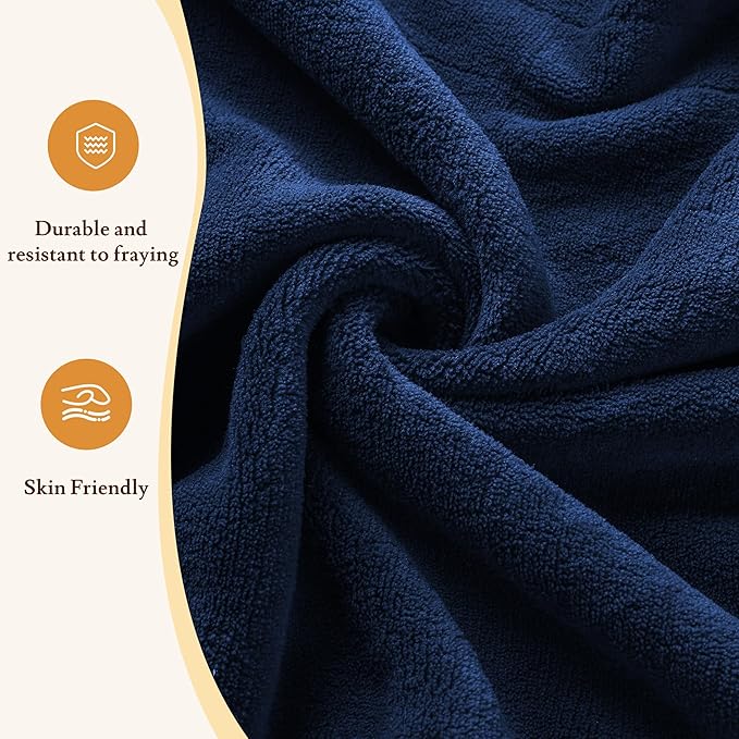 Electric Heated Blanket 84"x90" Queen Size - 4 Heat Settings & Dual Controllers, 10H Auto Shut Off, Ultra-Soft Coral Fleece Heated Blanket with Overheat Protection, Dark Blue