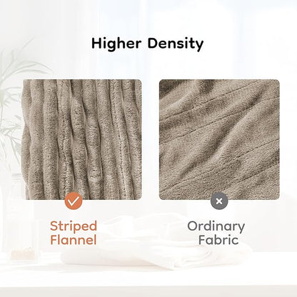 Heated Blanket 84" x 90" Queen Size Flannel Fabric with 10 Heating Levels & 1-12 Hours Auto Shut Off, Breathable and Comfortable for Soft and Bed - Camel