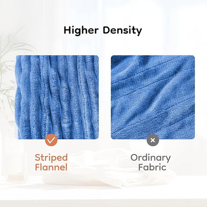 Heated Blanket 72" x 84" Full Size Flannel Fabric with 10 Heating Levels & 1-12 Hours Auto Shut Off, Breathable and Comfortable for Soft and Bed - Sky Blue