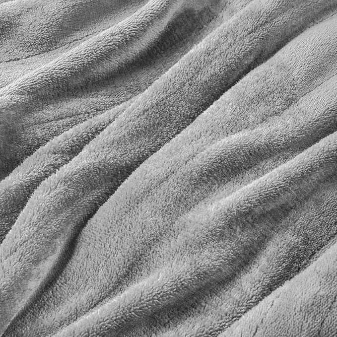 Electric Heated Blanket Queen Size 84"x 90",Dual Control Super Cozy Soft Warm with 6 Heat Levels &1-10 Hours Auto Off, Home Office Use & Machine Washable, Gray