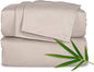 Pure Bamboo Full Sheets, Genuine 100% Organic Viscose Derived from Bamboo Bed Sheet Set, Luxuriously Soft & Cooling, Double Stitching, 2 Year Quality Promise (Full, Sand)