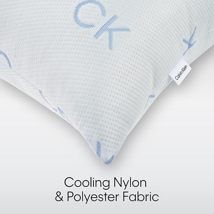 Calvin Klein Cooling Knit 20" x 36" King Size Set of 2 Bed Pillows for Sleeping, White