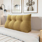 Headboard Wedge Pillow - Triangular Headboard Pillow Bed Rest Wedge Pillow for Sitting in Bed - Backrest Positioning Support Reading Pillow Daybed Pillows with Removable Cover