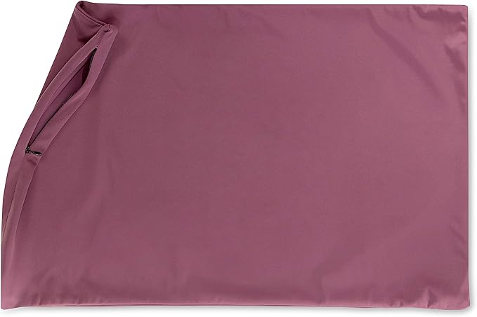 Cover Only for Premium Microbead Bed Pillow, Small Extra Smooth - Ultra Comfortable Sleep with Silk Like Anti Aging Cover 85% Spandex/ 15% Nylon Breathable, Cooling Burgundy Merlot
