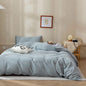 BuLuTu Blue Check Duvet Cover Set Full Cotton Soft Breathable Bedding Duvet Cover for Kids Boys Blue White Buffalo Plaid Comforter Cover Set 【 3Pcs -1 Full Duvet Cover Set + 2 Pillowcases】