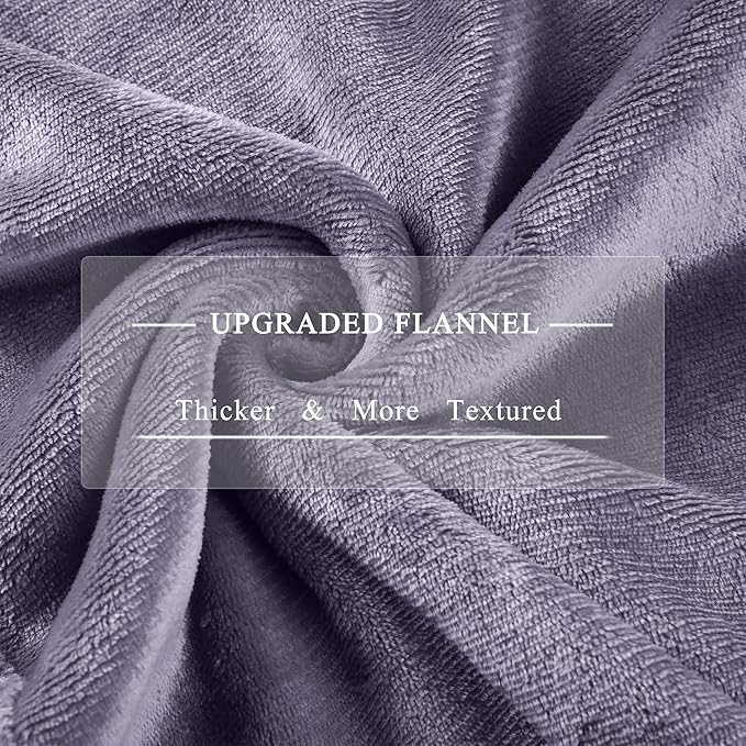 Electric Blanket Queen Size, Super Soft Cozy Upgraded Flannel Heated Blanket Dual Control with 5 Heating Levels & 10 Hours Auto Off, Fast Heating & Overheat Protection, 84" x 90", Lavender