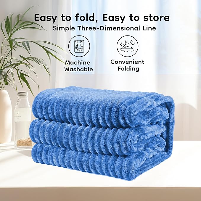 Heated Blanket 72" x 84" Full Size Flannel Fabric with 10 Heating Levels & 1-12 Hours Auto Shut Off, Breathable and Comfortable for Soft and Bed - Sky Blue