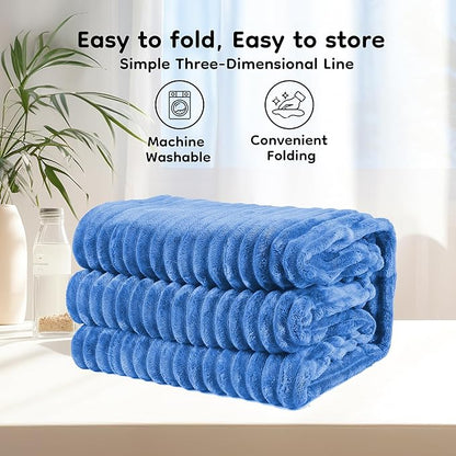 Heated Blanket 72" x 84" Full Size Flannel Fabric with 10 Heating Levels & 1-12 Hours Auto Shut Off, Breathable and Comfortable for Soft and Bed - Sky Blue