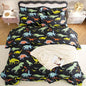 SDY 7PCS Dinosaur Comforter Set Full Size Cute Printed Comforter Sets Bed in a Bag for Toddler,Girls Boys and Kids,Dinosaur Bedding with 1Comforter, FlatSheet, FittedSheet and Pillowcases & Shams