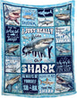 Shark Blanket Ocean I Just Really Like Sharks Throw Blanket Gifts for Girls Boys Kids Adults Soft Flannel Blanket for Sofa Couch Bed Warm Cozy Home Decor for All Seasons,30"x40"for Baby/Pets