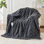 Electric Heated Blanket Twin Size - Jacquard Checkered Sherpa 62"x84" Fast Heating Bed Blankets with 6 Heating Levels & 10 Hours Auto Off, Over-Heat Protection ETL, Dark Gray