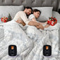 WOOMER Heated Blanket King Size Electric Blanket 90"x 100", Faux Fur Fast Heating, 10 Heating Levels & 0.5-12H Auto Off, Dual Control, Over-Heat Protection, ETL Certification