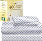 California Design Den Printed Twin XL Sheet Sets - 400 Thread Count Sateen, Natural 100% Cotton Sheets Set, Deep Pockets, and Durable Bedding Set - Paisley Blue