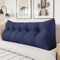 Headboard Wedge Pillow - Triangular Headboard Pillow Bed Rest Wedge Pillow for Sitting in Bed - Backrest Positioning Support Reading Pillow Daybed Pillows with Removable Cover