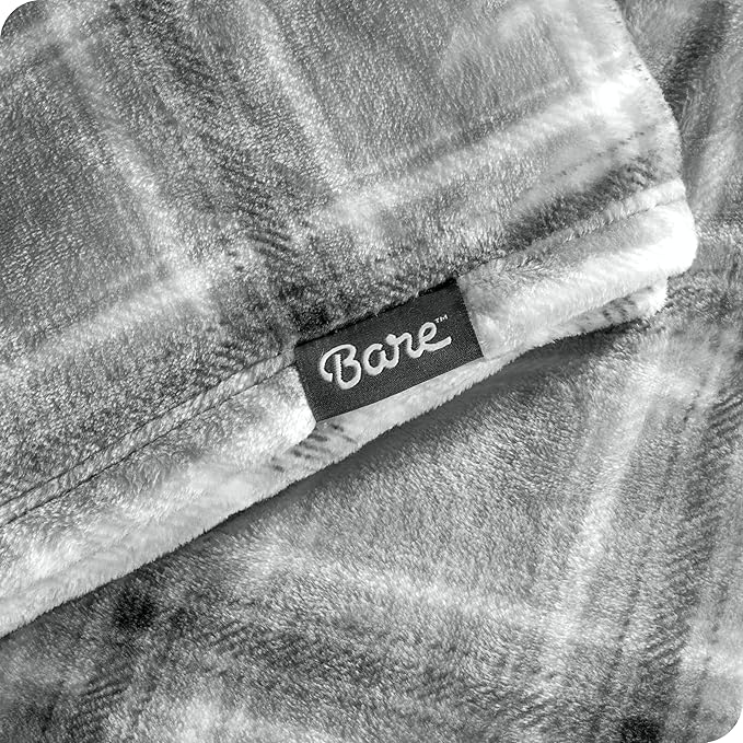 Bare Home Fleece Blanket - Full/Queen - Ultra-Soft Lightweight for Bed, Sofa, and Couch - Luxury Microplush - Cozy Warm Blanket (Full/Queen, Tartan Plaid)