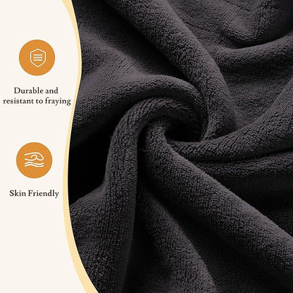 Electric Heated Blanket 50"x60" Throw Size - 4 Heat Settings, 3H Auto Shut Off, Ultra-Soft Coral Fleece Heated Blanket with Overheat Protection, Fast Heating, Cozy and Comfortable, Dark Gray