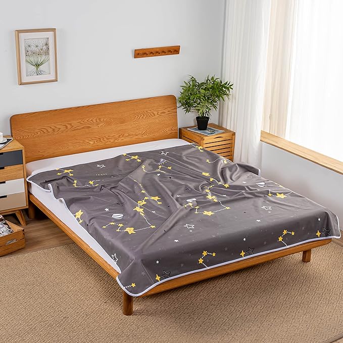 WenBags Bed Pads for Incontinence Washable,60 * 80 inches Large Reusable Waterproof Mattress Protector Pad,Pee Pads for Adults Elderly Pets or Kids Bed Wetting Protection, Hospital (Queen)
