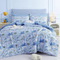 Mooreeke Kids Twin Comforter Sets for Boys 6 Pieces Dinosaur Blue Bedding Set for Teens Soft Microfiber Kids Bed in A Bag with Comforter, Sheet Set, Shams and Decorative Toy Pillow All Season