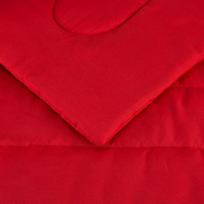 Amazon Basics 2 Piece Microfiber Kid's Comforter and Pillow Sham Set, Toddler, Red, Solid