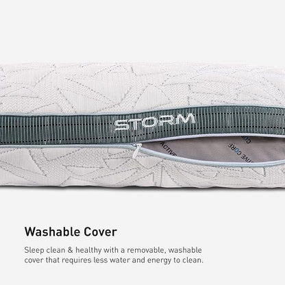 Bedgear Storm Performance Pillow – Cooling Bed Pillow for Hot Sleepers, Medium Firm Support for All Sleep Positions – Dual-Sided Comfort, Breathable Air-X Mesh, Washable Ver-Tex Cover, Travel Size