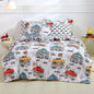 Mooreeke Twin Size Comforter Sets for Boys Kids, 6 Pieces Bed in a Bag Monster Truck Bedding Comforter Sheet Set with Shams and Decorative Toy Pillow, Ultral Soft Microfiber Kids Bed Set