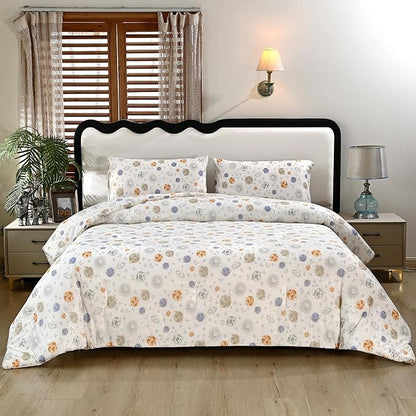 SDIII Planet Space Comforter Set Full 3 Pieces, Silky Breathable Microfiber and Spandex, Outer Space Bedding Full Size for Boys Girls Kids Teens