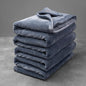 Mellowdy Extra Thick Hearty Plush Flannel Blanket (Dark Grey, 108x90) - 500GSM King Size Warm Blanket for Winter, Fall | Soft, Fluffy, Cuddly, Perfect for Bed, Oversized Throw for Couch, Sofa
